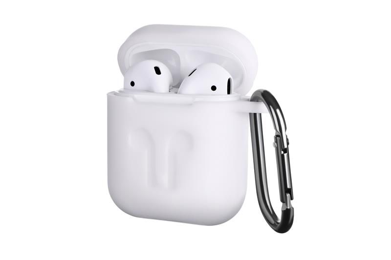 Чохол 2Е для Apple AirPods, Pure Color Silicone Imprint (3.0mm), White 2E-AIR-PODS-IBPCSI-3-WT - Уцінка 2E-AIR-PODS-IBPCSI-3-WT фото