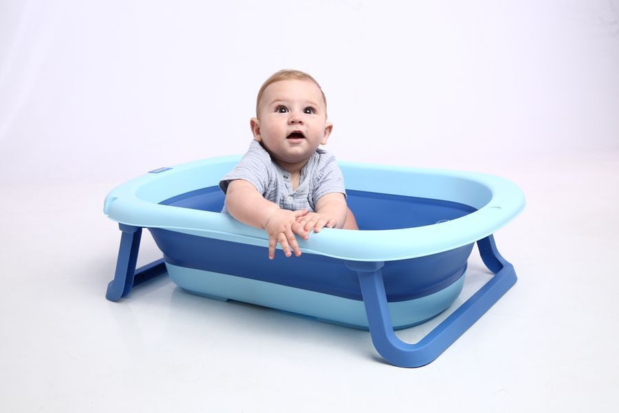 Ванночка складна Комфорт,синя - Babyhood (ВН-326BB) ВН-326BB фото