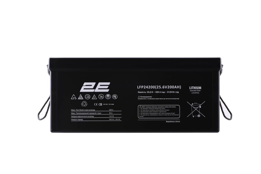 Акумуляторна батарея 2E LFP24, 24V, 200Ah, LCD 8S (2E-LFP24200-LCD) 2E-LFP24200-LCD фото