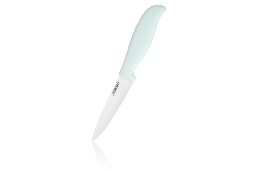 Нож керамический универсальный Ardesto Fresh 9.7 см, голубой тифани, керамика/пластик (AR2120CT) AR2120CT фото