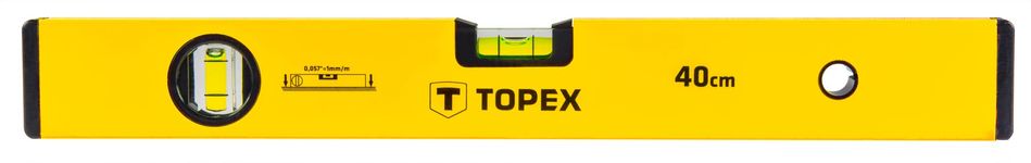 Рівень TOPEX, тип 500, алюмінієвий, 40 см, 2 капсули 29C501 фото