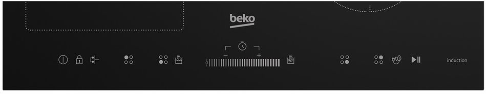 Варильна поверхня Beko індукційна, 60см, розширена зона, чорний (HII64500UFT) HII64500UFT фото