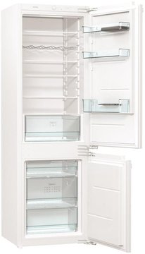 Вбуд. холодильник з мороз. камерою Gorenje, 177х55х54см, 2 двері, 189( 71)л, А+, FrostLess , Зона св-ті, Білий RKI2181E1 фото