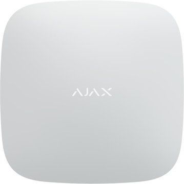 Интеллектуальная централь Ajax Hub Plus белая, gsm, ethernet, wi-fi, jeweller, беспроводная, белый (000010642) 000010642 фото