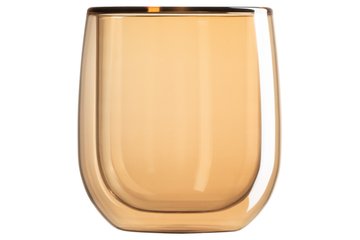 Набір чашок Ardesto Golden Moon з подвійними стінками , 250 мл, H 9,5 см, 2 од., боросилікатне скло (AR2625GG) AR2625GG фото