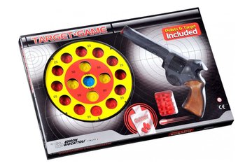 Игрушечный пистолет с мишенью Edison Giocattoli Target Game 28см 8-зарядный (485/22) (ED-0485220) ED-0485220 фото