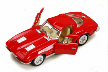 Дитяча модель машинки Corvette Sting Rey 1963 Kinsmart KT5358W інерційна, 1:32 Red KT5358W(Red) фото