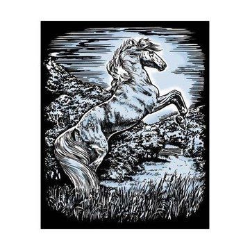 Набір для творчості Sequin Art ARTFOIL SILVER Жеребець SA1033 - Уцінка SA1033 фото