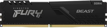 Память ПК Kingston DDR4 64GB KIT (32GBx2) 3600 Fury Beast Black (KF436C18BBK2/64) KF436C18BBK2/64 фото