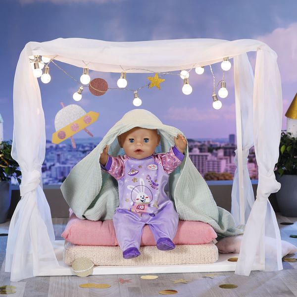 Одежда для куклы BABY BORN серии "День Рождения" - ПРАЗДНИЧНЫЙ КОМБИНЕЗОН (на 43 cm, лавандовый) 831090 фото