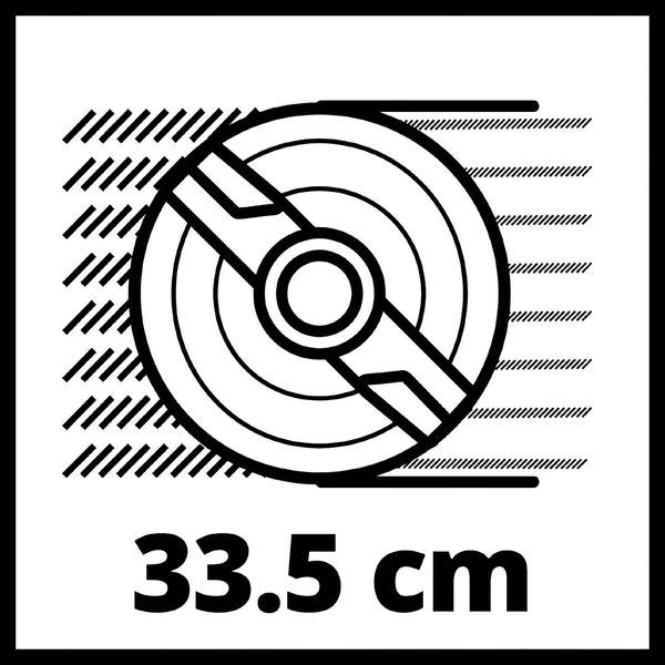 Газонокосарка акумуляторна Einhell GE-CM 36/34-1 Li-Solo, PXC 18В, 33.5см, 30л, 11.9кг, (без АКБ та ЗП) (3413226) 3413226 фото