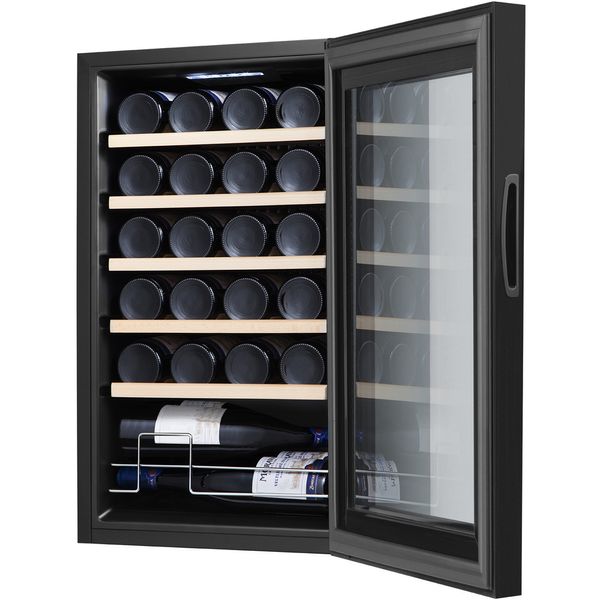 Холодильник Philco для вина, 77x34.5x45, холод.отд.-50л, зон - 1, бут-18, диспл, подсветка, черный PW18KF (PW24KF) PW24KF фото