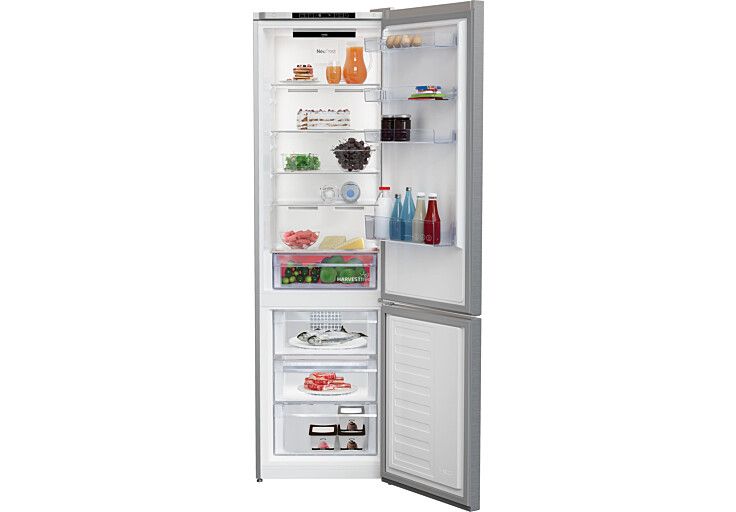 Холодильник Beko з нижн. мороз., 203x60x67, xолод.відд.-253л, мороз.відд.-109л, 2дв., А++, NF, HarvestFresh, нерж (RCNA406I35XB) RCNA406I35XB фото