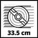 Газонокосарка акумуляторна Einhell GE-CM 36/34-1 Li-Solo, PXC 18В, 33.5см, 30л, 11.9кг, (без АКБ та ЗП) (3413226)