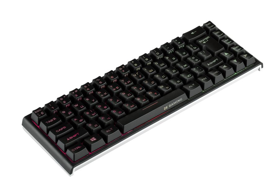 Клавіатура 2E GAMING KG360 RGB 68key WL Black UKR (2E-KG360U) 2E-KG360U фото
