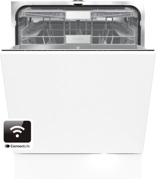 Посудомоечная машина Gorenje встраиваемая, 16компл., A+++, 60см, инвертор,Wi-Fi, сенсорн.упр, 3и корзины, белый GV673C62 фото