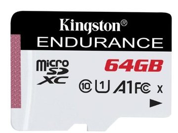Карта пам'яті Kingston microSD 64GB C10 UHS-I R90/W45MB/s High Endurance (SDCE/64GB) SDCE/64GB фото
