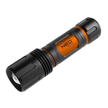 Ліхтар ручний на батарейках Neo Tools, AAх6, 1500лм, 20Вт, 3 функції освітлення, алюмінієвий, IPX4 99-036 фото