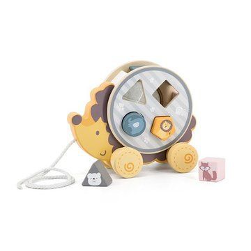Деревянная каталка-сортер Viga Toys PolarB Ежик (44025) 44025 фото