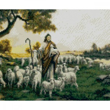 Алмазна мозаїка "Пастир Божий" Strateg 30х40 см (HX161) HX161 фото