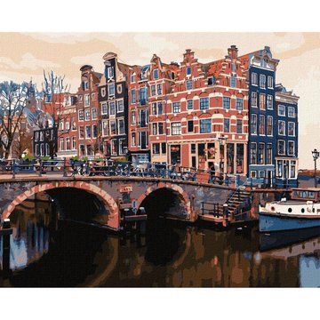 Картина за номерами "Чарівний Амстердам" Ідейка 40х50 см (KHO3615) KHO3615 фото