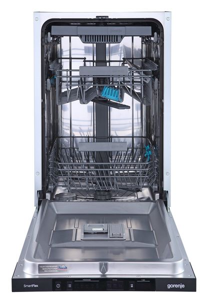 Посудомоечная машина Gorenje встраиваемая, 11компл., A+++, 45см, инвертор, 3й корзина, белая GV561D10 фото
