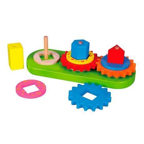 Деревянная пирамидка Viga Toys Шестеренки (59611) 59611 фото