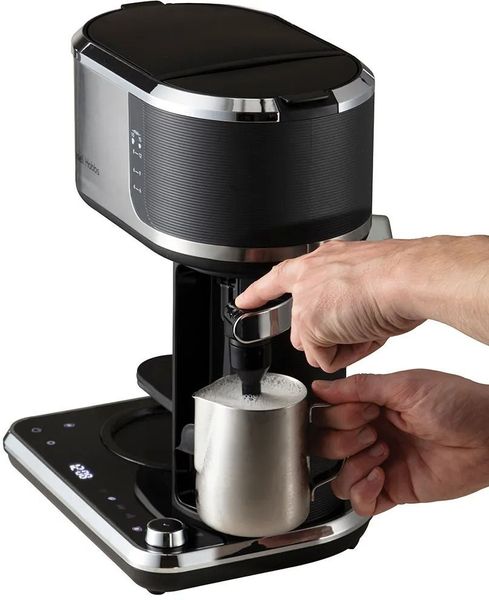 Кофеварка Russell Hobbs капельная Attentiv Coffee Bar, 1.5л, молотая, LED-дисплей, черно-металл (26230-56) 26230-56 фото