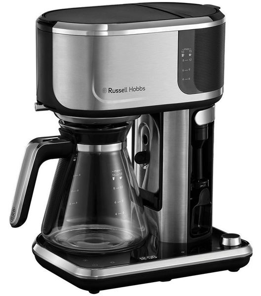 Кавоварка Russell Hobbs крапельна Attentiv Coffee Bar , 1.5л, мелена, LED-дисплей, чорно-метал (26230-56) 26230-56 фото