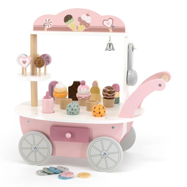 Дерев'яний ігровий набір Viga Toys PolarB Магазин мороженого на колесах (44054) 44054 фото