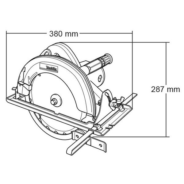 Пила дисковая Makita , 2000 Вт, 235 мм, 4100 об/мин, 7.2 кг (N5900B) N5900B фото