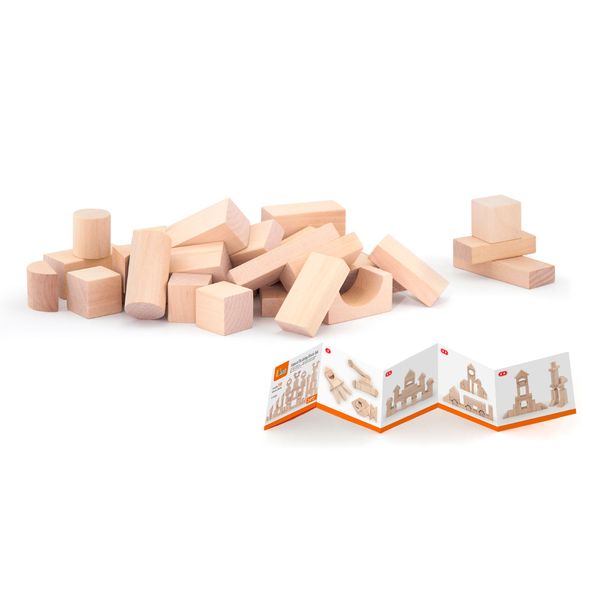 Дерев'яний кубики Viga Toys нефарбовані, 100 шт., 3 см (51623) 51623 фото