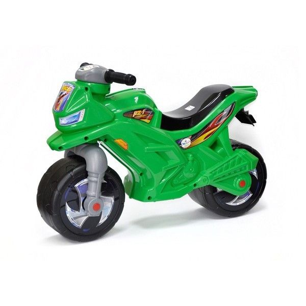 Беговел мотоцикл 2-х колесный 501-1G Зеленый 501-1 фото