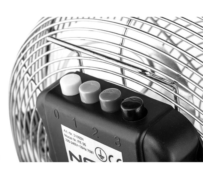 Вентилятор для підлоги Neo Tools, професійний, 50Вт, діаметр 30см, 3 швидкості (кнопки), двигун мідь 100% 90-009 90-009 фото