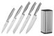 Набір ножів Ardesto Gemini 6 пр., нерж.сталь, блок: нерж. сталь,пластик (AR2106SS)