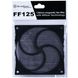 Пиловий магнітний фільтр для корпусного вентилятора SilverStone FF125B, 120mm, Black