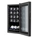Холодильник Philco для вина, 68.5х34.5х45, холод.відд.-44л, зон - 1, бут-15, диспл, підсвітка, чорний