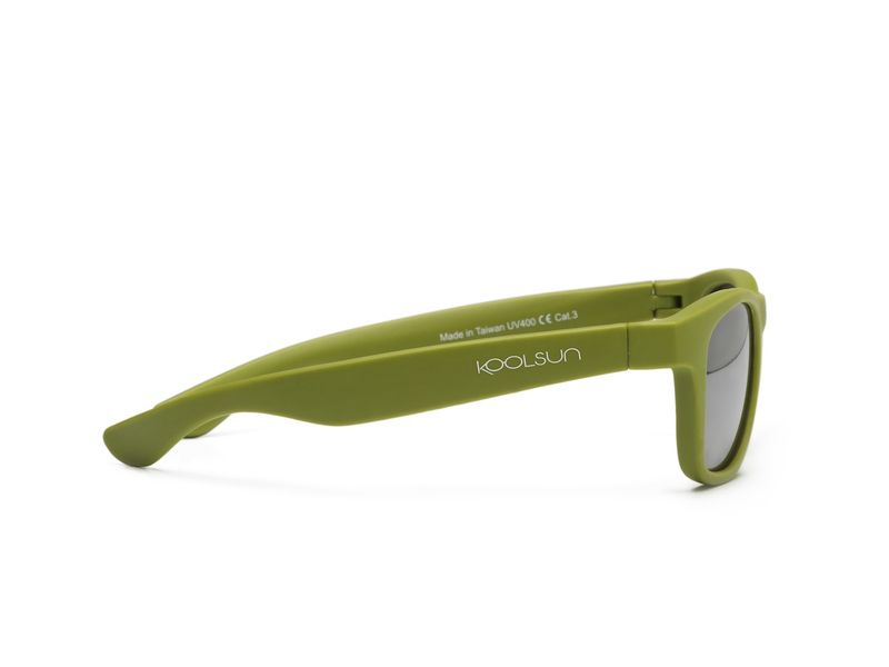 Дитячі сонцезахисні окуляри Koolsun кольору хакі серії Wave (Розмір: 1+) KS-WAOB001 KS-WABA001 фото