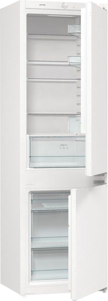 Вбуд. холодильник з мороз. камерою Gorenje, 177х55х54см, 2 двері,180( 6\8)л, А+, FrostLess , Зона св-ті, LED дисплей, Білий RKI418FE0 фото