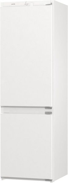 Вбуд. холодильник з мороз. камерою Gorenje, 177х55х54см, 2 двері,180( 6\8)л, А+, FrostLess , Зона св-ті, LED дисплей, Білий RKI418FE0 фото
