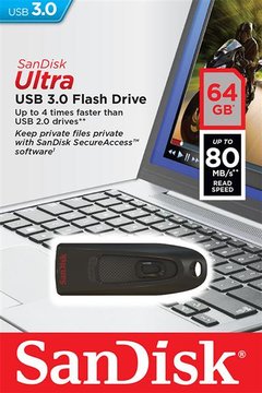 Накопитель SanDisk 64GB USB 3.0 Type-A Ultra (SDCZ48-064G-U46) SDCZ48-064G-U46 фото