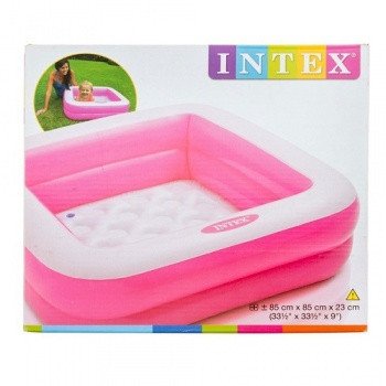Дитячий басейн для купання висота борту 18 см Рожевий 57100(Pink) фото