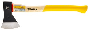 Сокира універсальна TOPEX, дерев'яна рукоятка, 80см, 1600гр 05A146 фото