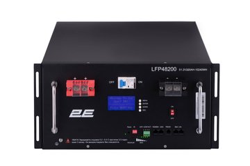 Акумуляторна батарея 2E LFP48, 48V, 200Ah, 19" LCD 16S 2E-LFP48200-LCD фото