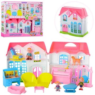 Іграшковий будиночок для ляльок 3907-1 з меблями і фігурками 3907-1 фото