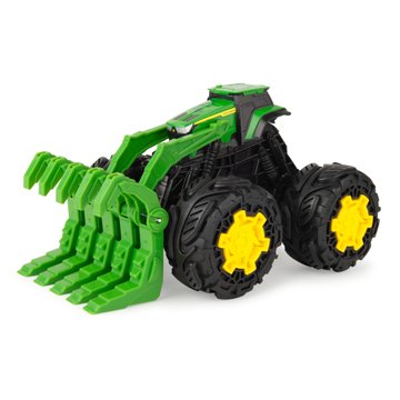 Игрушечный трактор John Deere Kids Monster Treads с ковшом и большими колесами (47327) 47327 фото