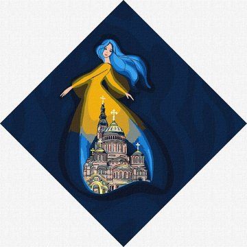 Картина за номерами "Берегиня Харкова" Ідейка 30х30 см (KHO4914) KHO4914 фото