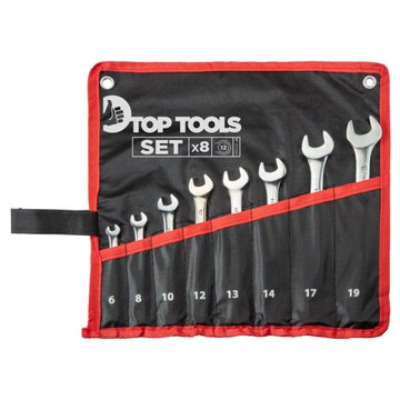 Ключі гайкові Top Tools, набір 8од., комбіновані, 6-19 мм (35D360) 35D360 фото