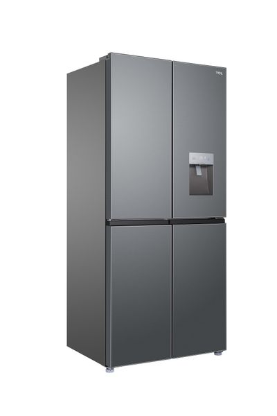 Холодильник TCL SBS, 185х84х68, холод.відд.-297л, мороз.відд.-169л, 4 дв., A+, NF, диспенсор., нерж (RP466CXF0) RP466CXF0 фото