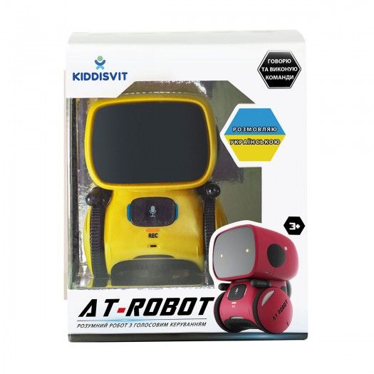 Інтерактивний робот з голосовим керуванням – AT-Rоbot (жовт., укр.) AT001-03-UKR - Уцінка 100002 фото